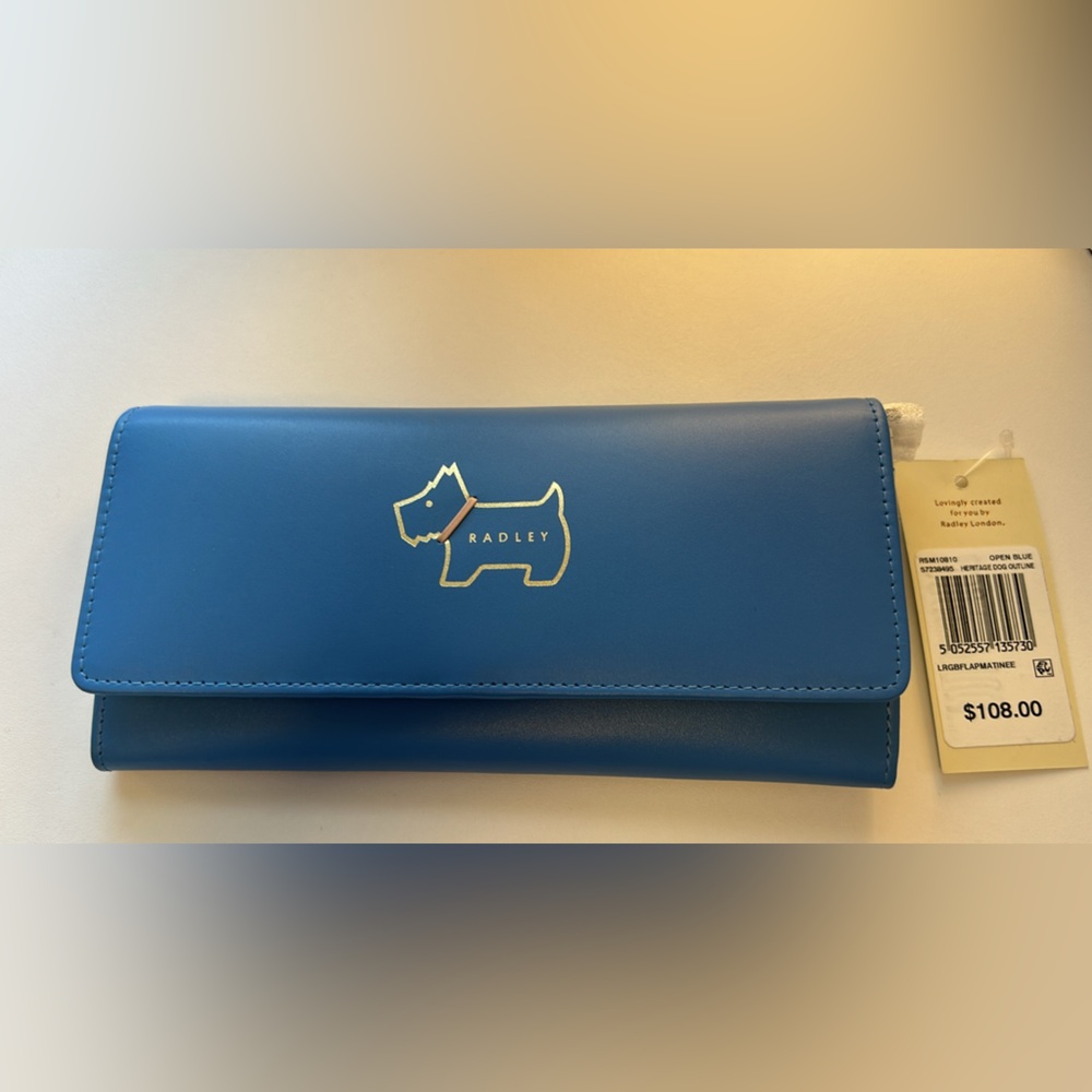 RADLEY LONDON Open Blue Leather Wallet